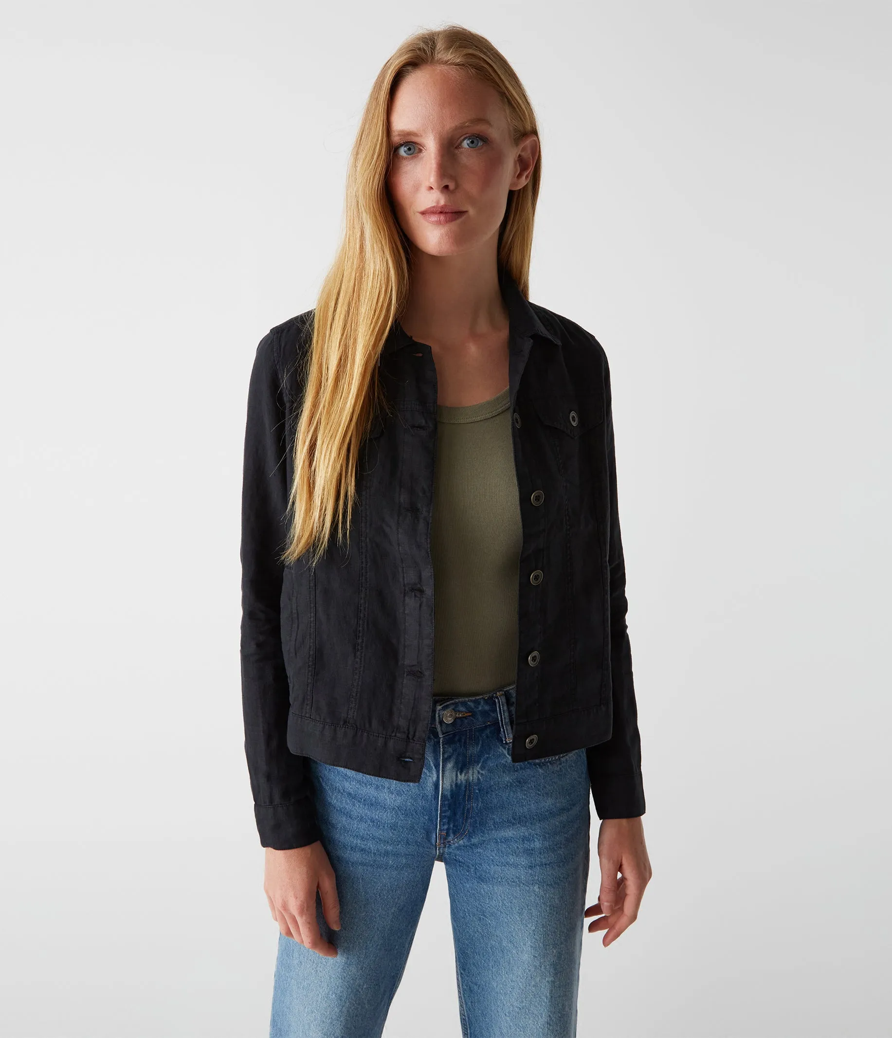 Jean Linen Jacket