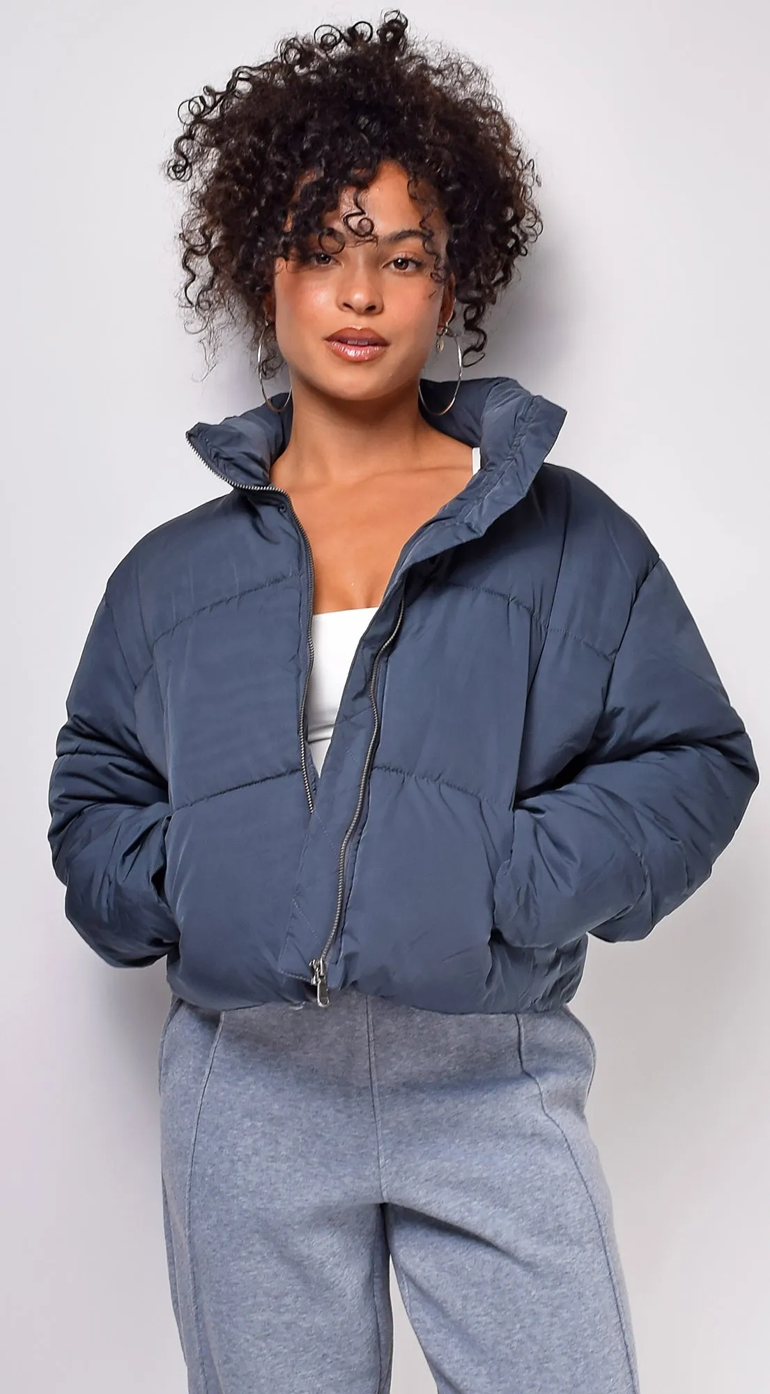 Kimia Slate Blue Puffer Jacket