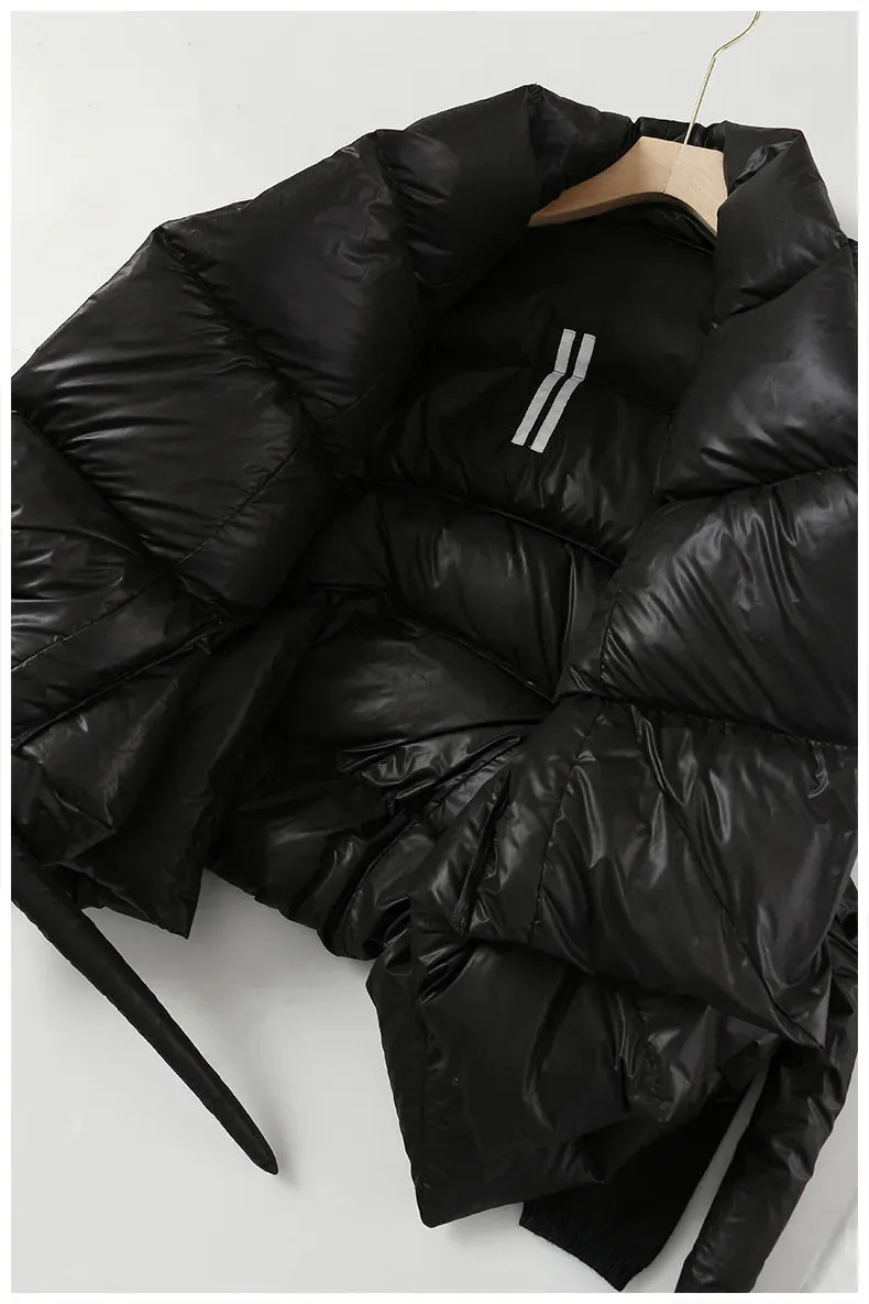 Knitted Quilted Parka Puffer Jacket