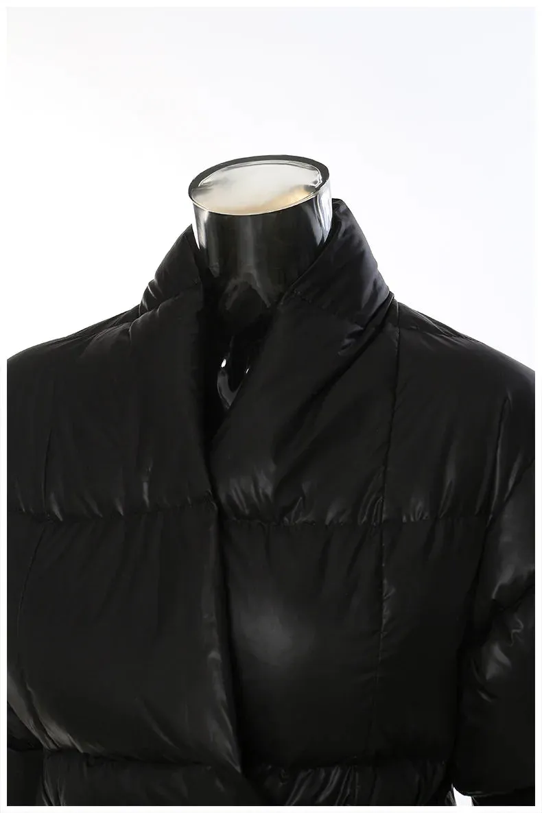 Knitted Quilted Parka Puffer Jacket