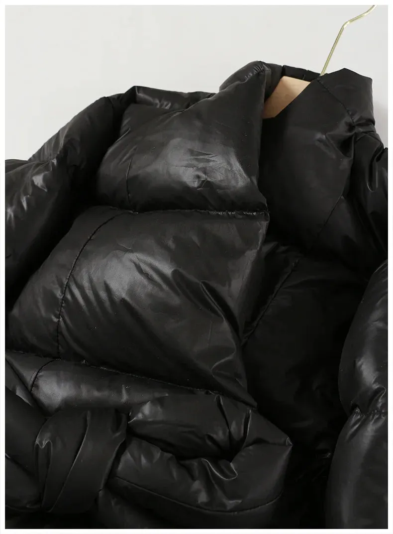 Knitted Quilted Parka Puffer Jacket