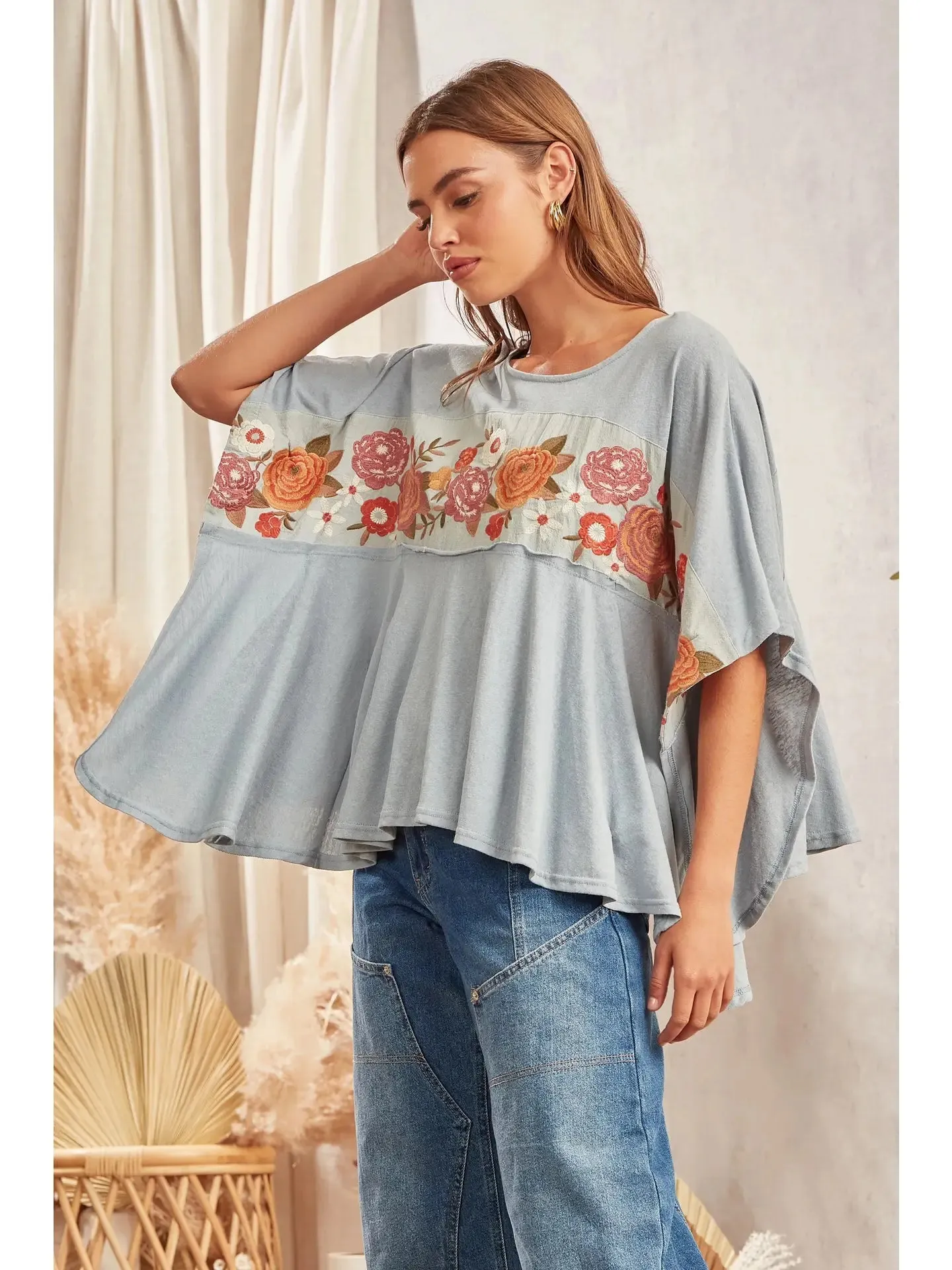 Lainey Poncho Top