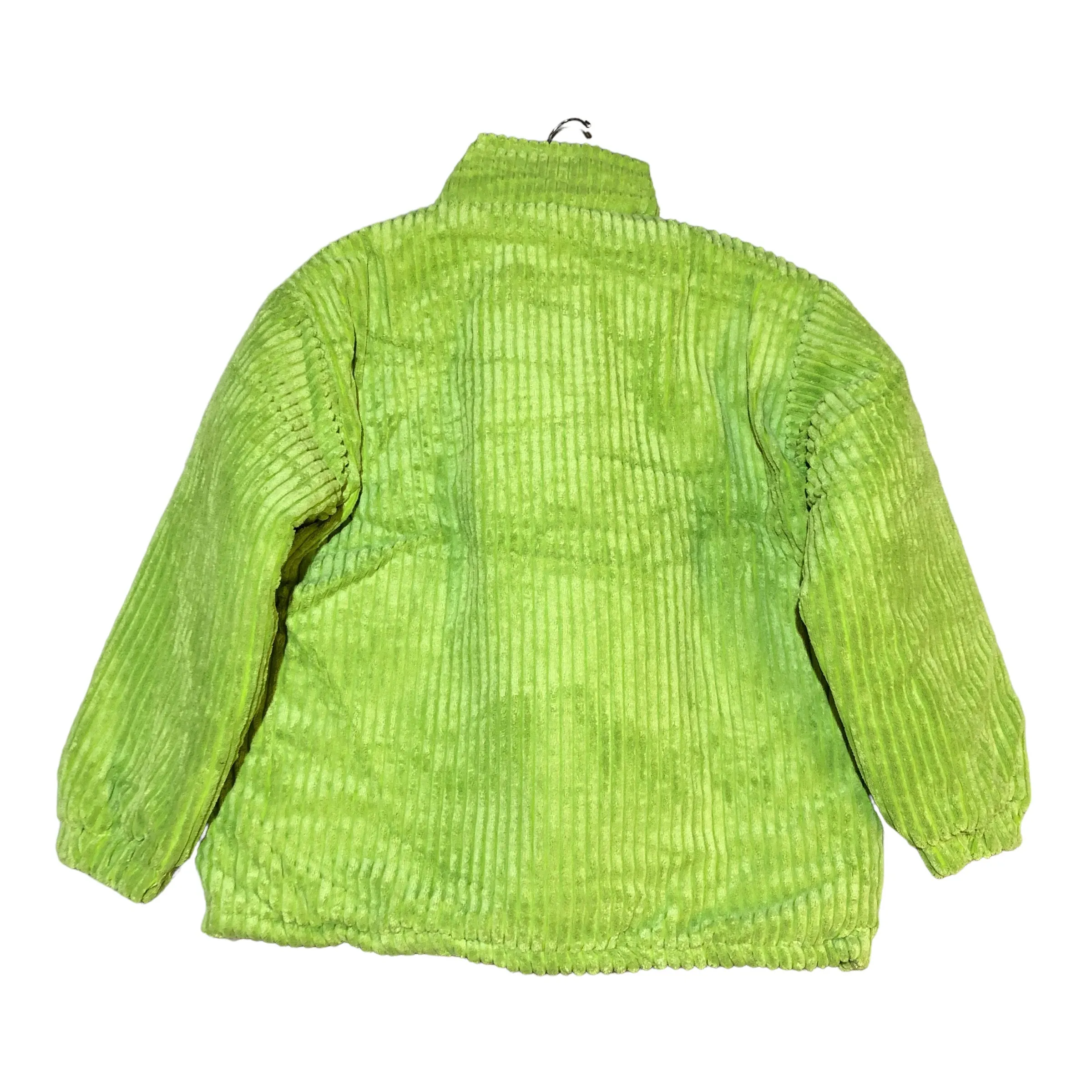 Lime Green CorderoyPuffer Jacket