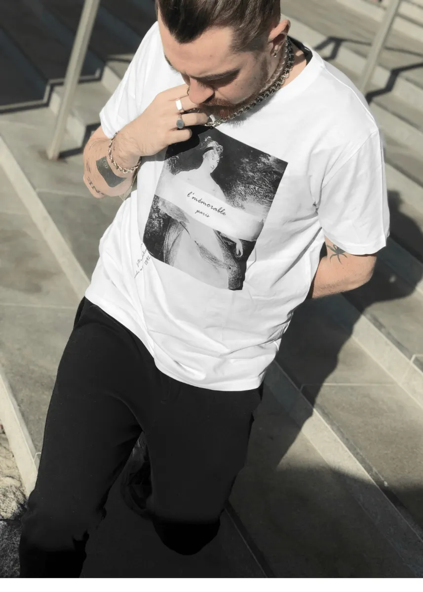 l'Mémorable Unisex Shirt in White
