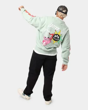 Loiter Freedom Multi Logo Crewneck Pistachio