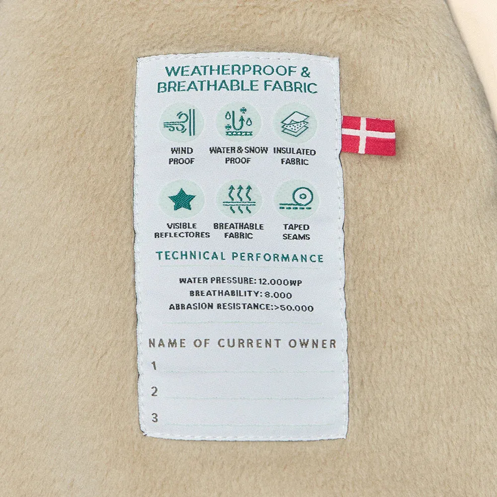 MINI A TURE MATWISTI Fleece Lined Snowsuit - Angora Cream