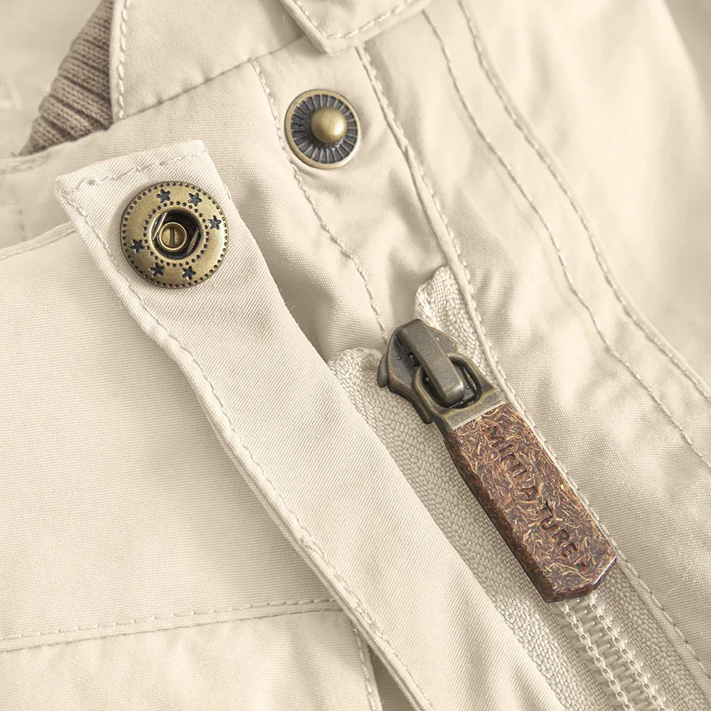 MINI A TURE MATWISTI Fleece Lined Snowsuit - Angora Cream