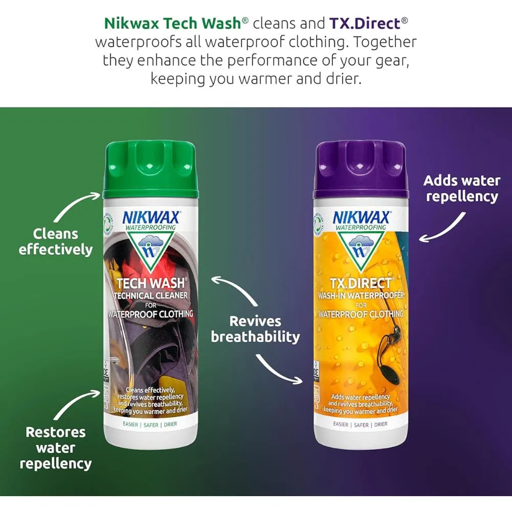 Nikwax Twin Tech Wash/TX Direct Wash In (300ml)