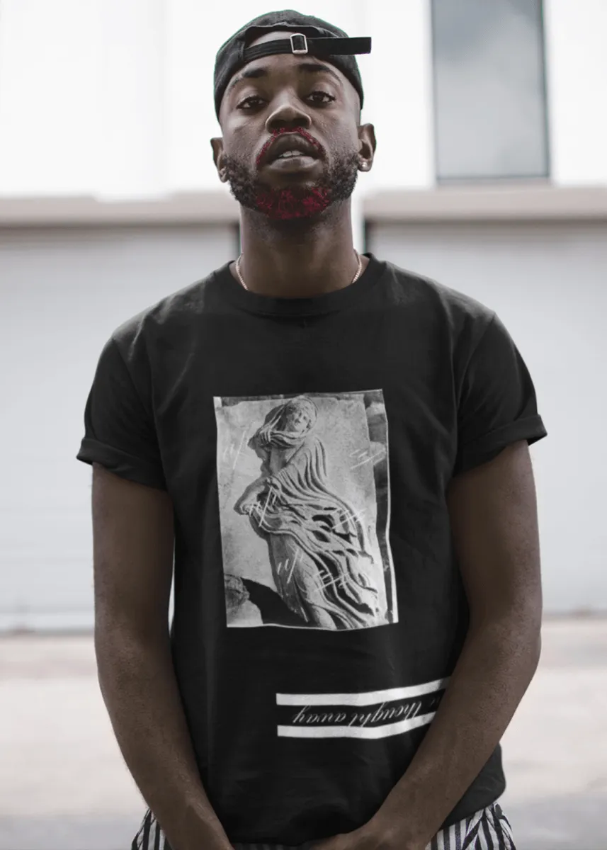 One Thought Away Unisex Shirt in Black