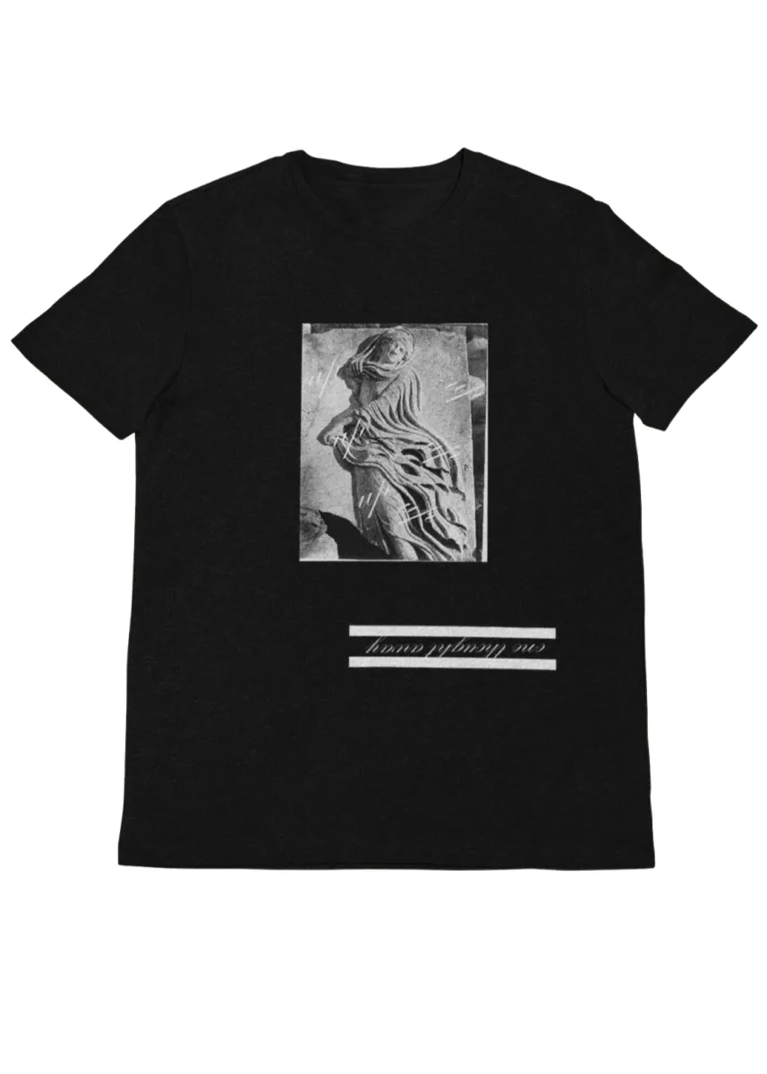 One Thought Away Unisex Shirt in Black