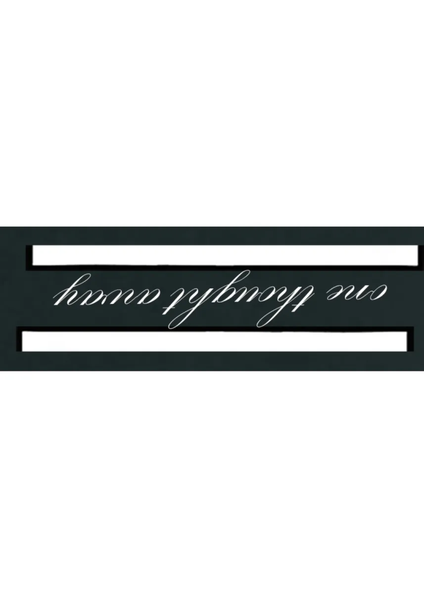 One Thought Away Unisex Shirt in Black