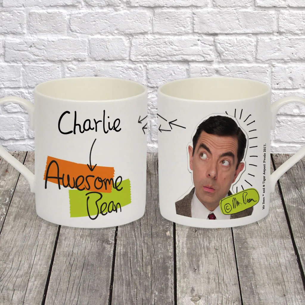 Personalised Awesome Bean Bone China Mug