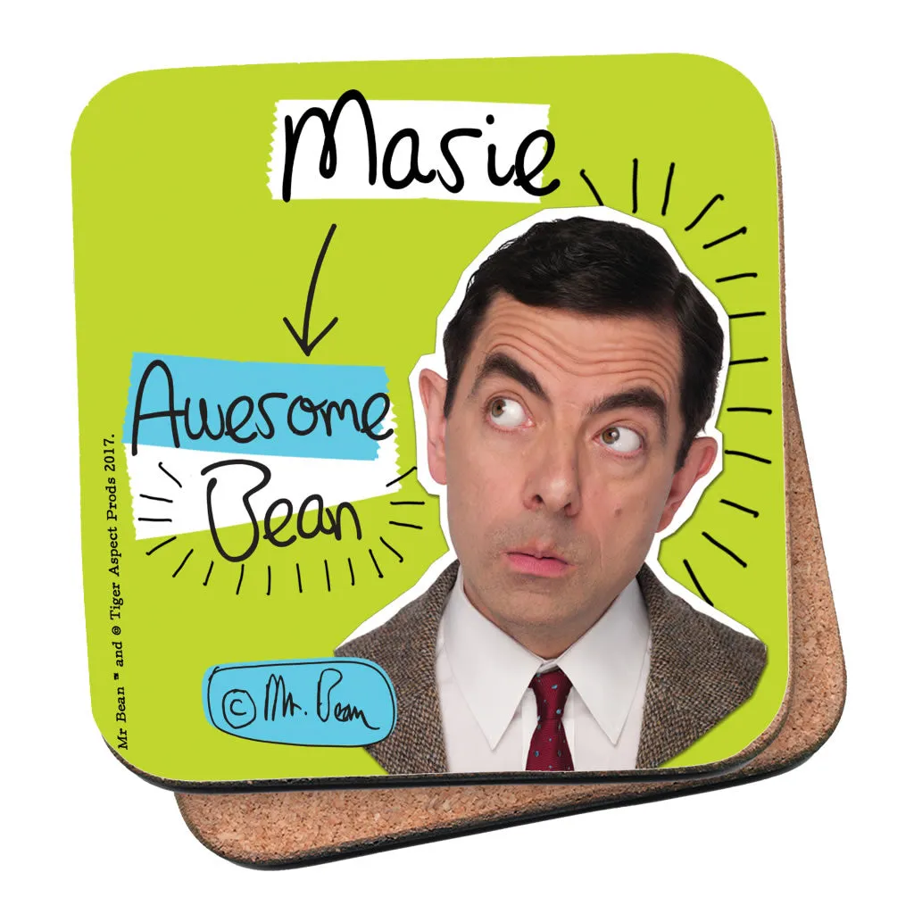 Personalised Awesome Bean Coaster