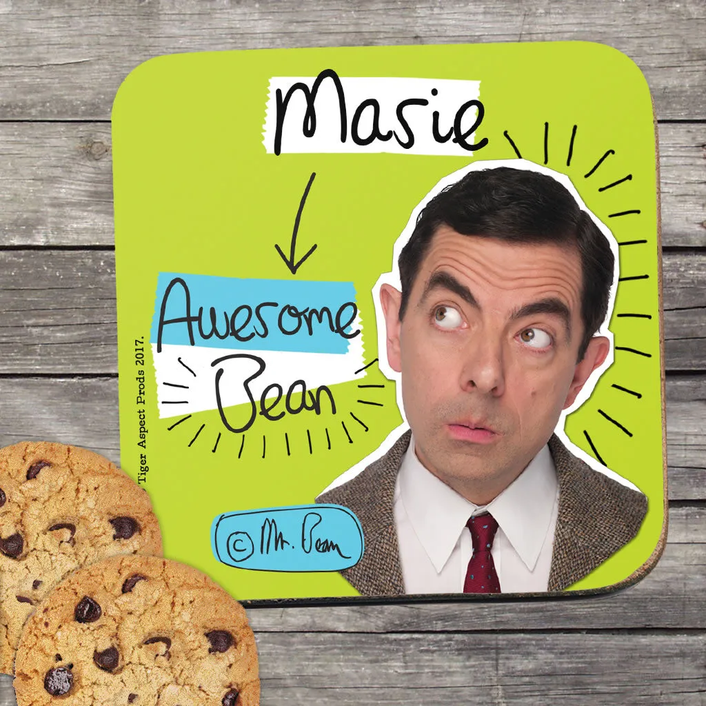 Personalised Awesome Bean Coaster