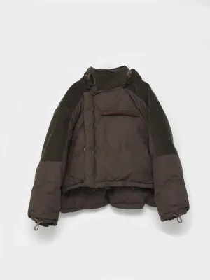 Re:Down Puffer Jacket in Brown