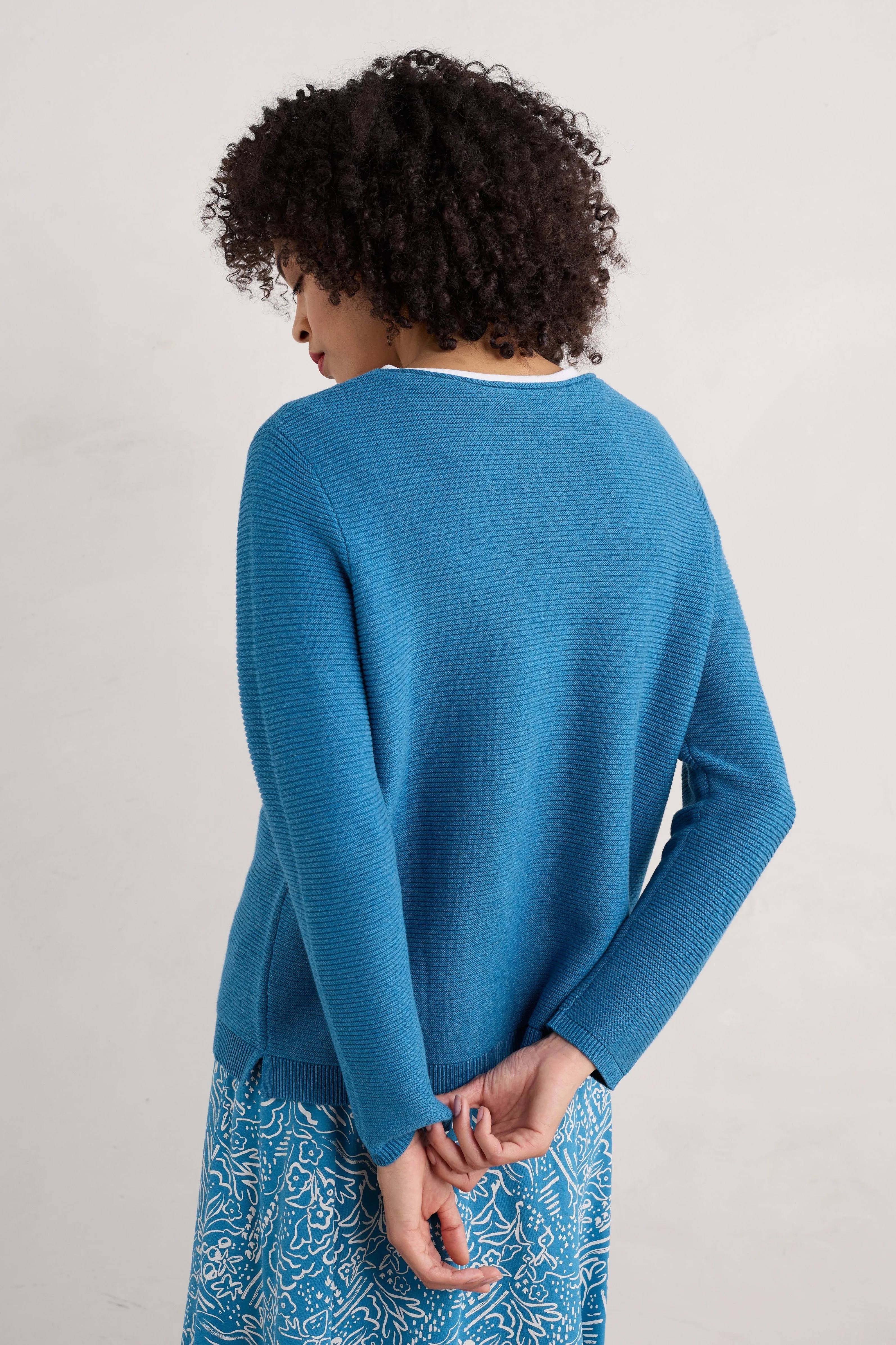 Seasalt Makers Jumper in Sailboats