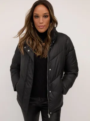 Short Zip-Front Puffer Jacket - Ultra-Puff Collection