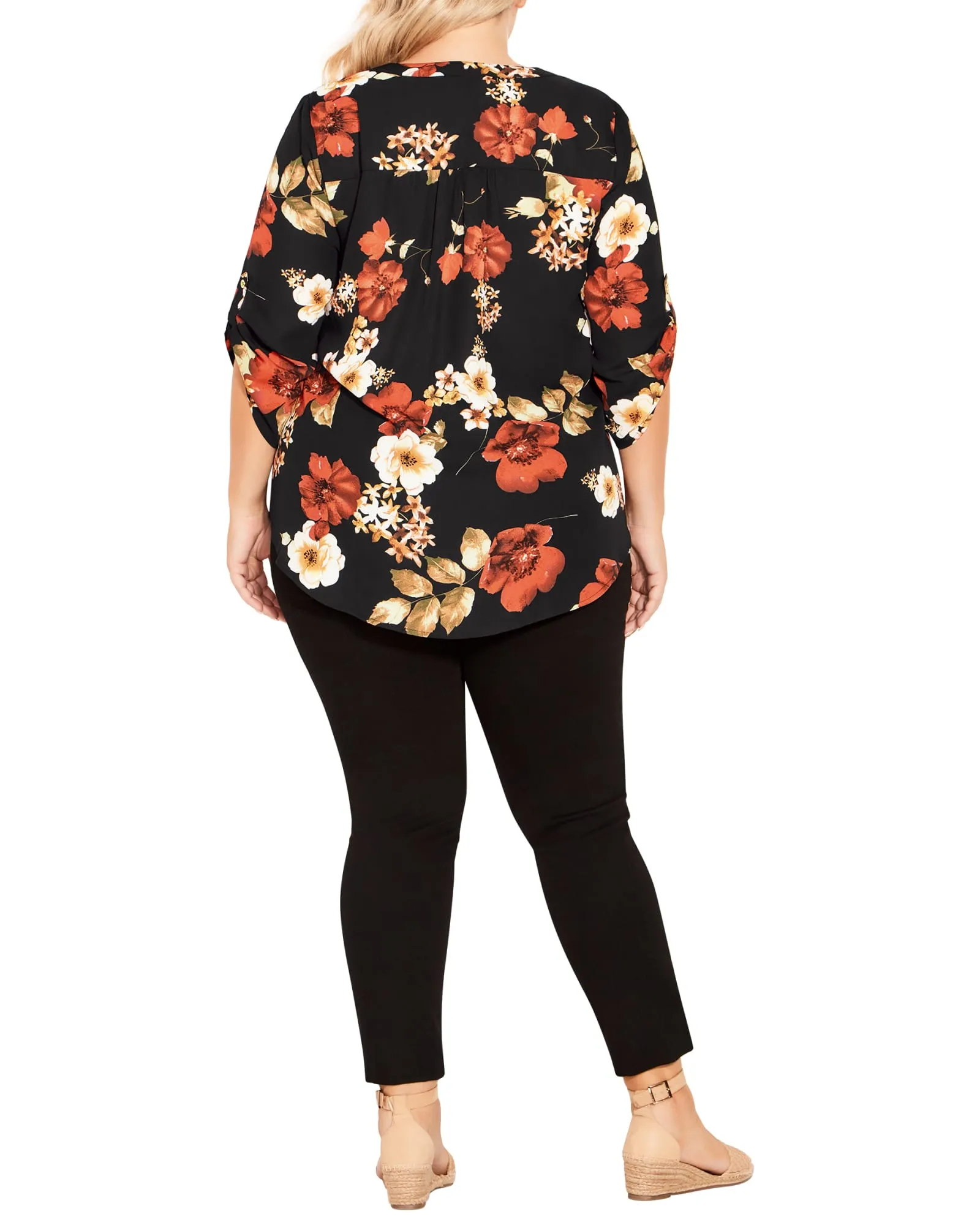 Sloane Eastbrook Print Top | Black / Red