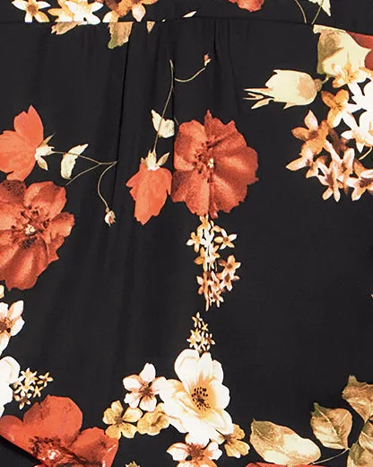 Sloane Eastbrook Print Top | Black / Red