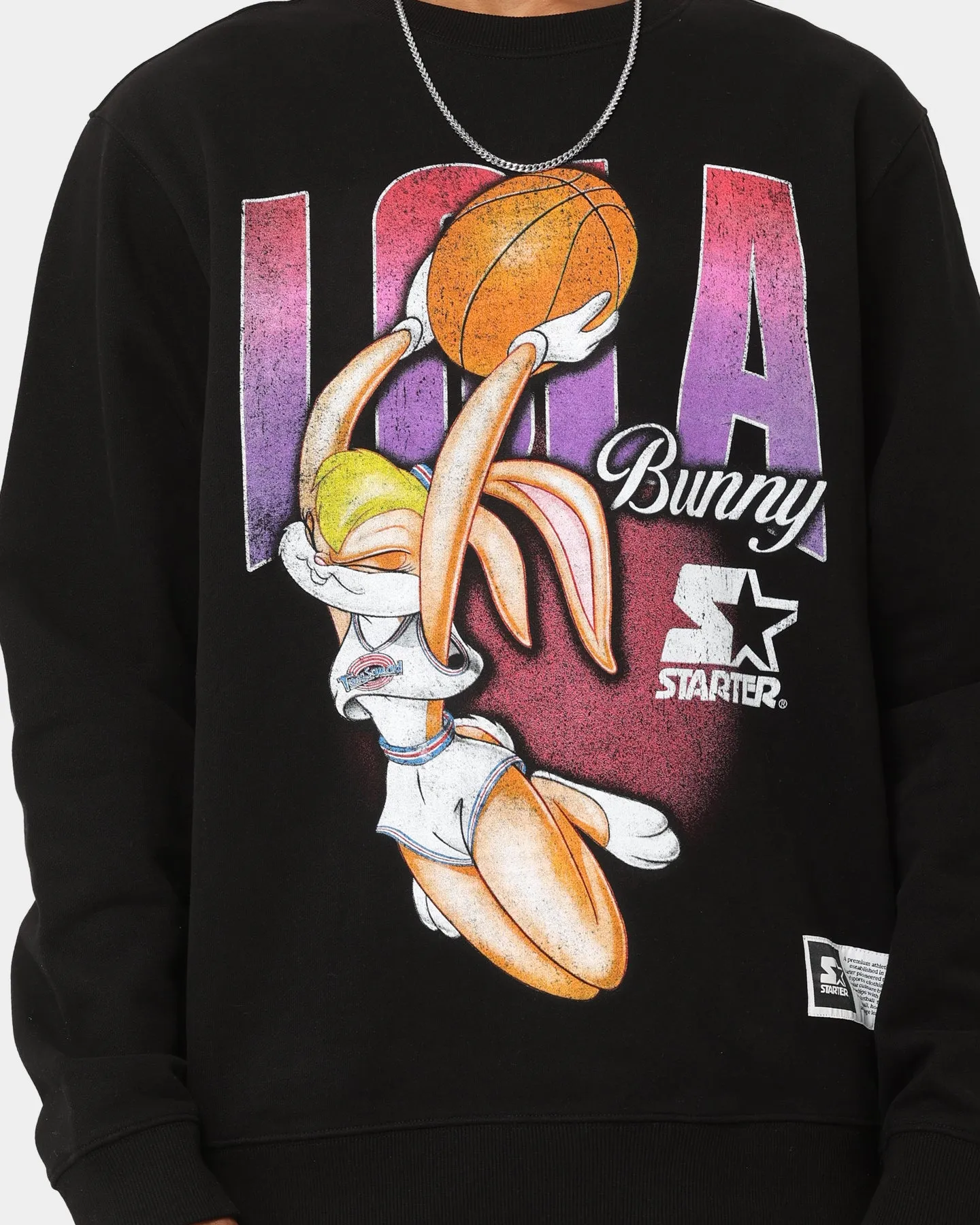Starter X Space Jam Lola Vintage Crewneck Black