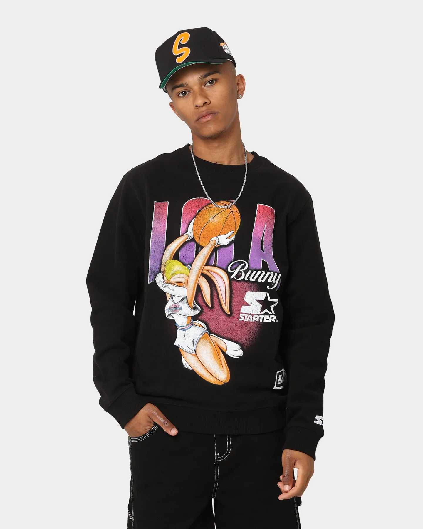 Starter X Space Jam Lola Vintage Crewneck Black
