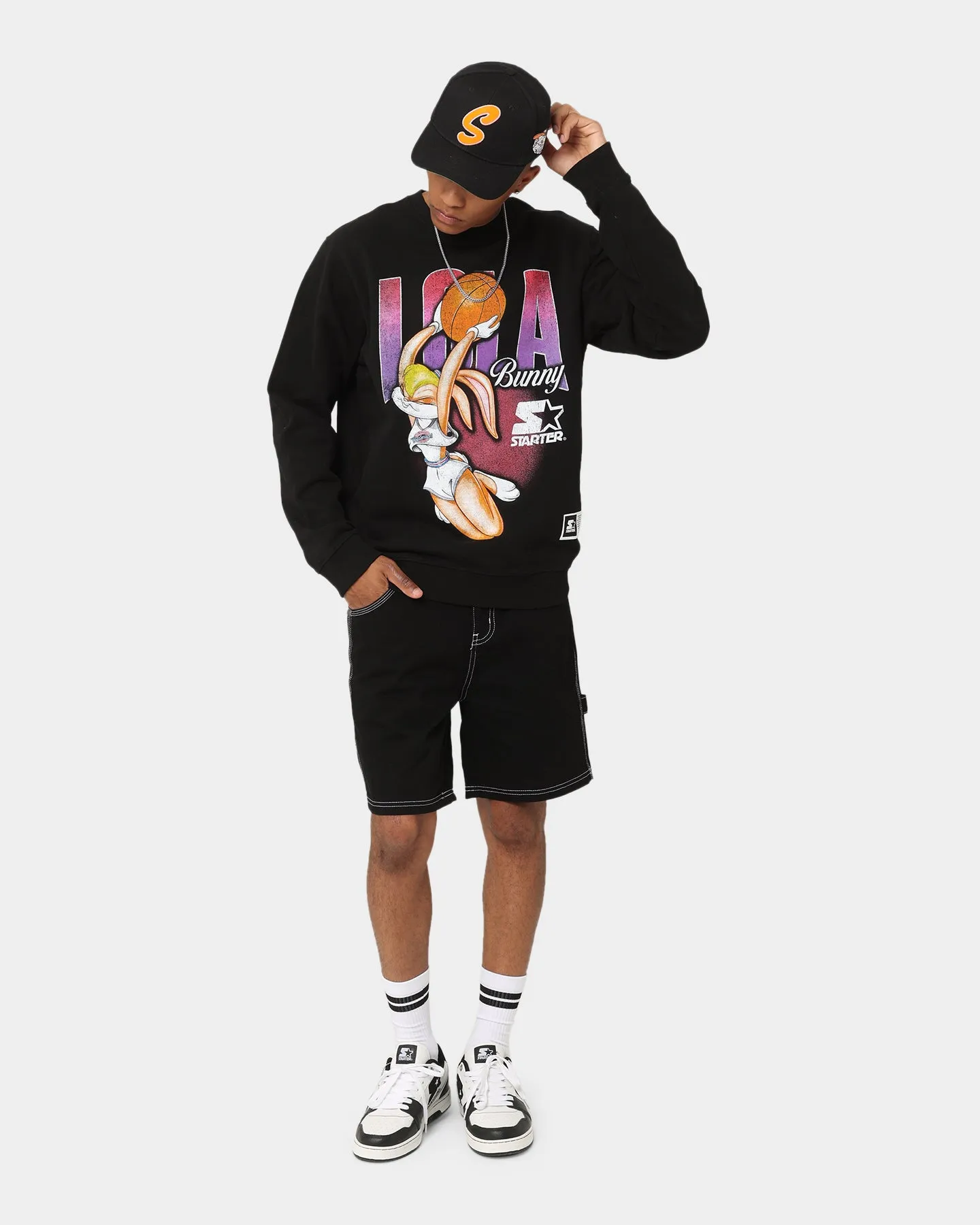 Starter X Space Jam Lola Vintage Crewneck Black