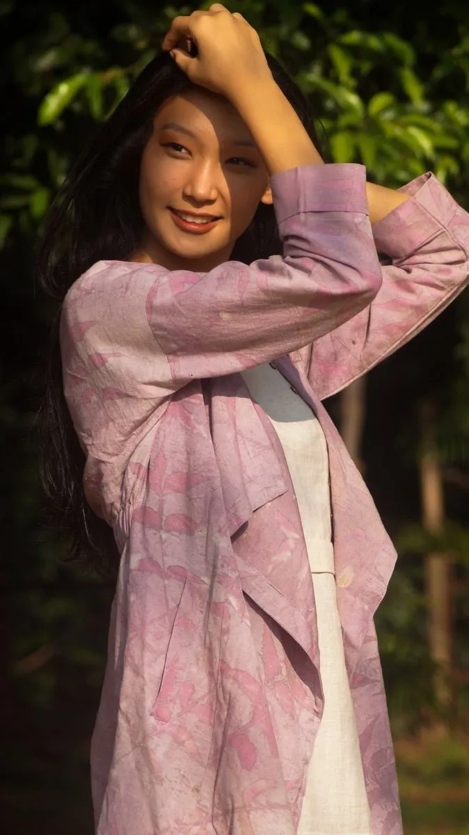 Summer Shrug | Natural Cotton | Natural dyed over coat | Eco Printed Coat