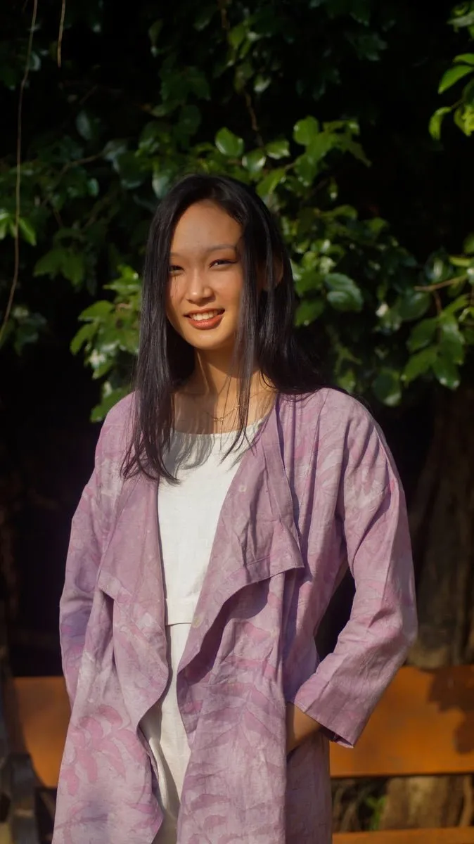 Summer Shrug | Natural Cotton | Natural dyed over coat | Eco Printed Coat