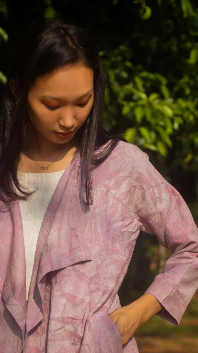Summer Shrug | Natural Cotton | Natural dyed over coat | Eco Printed Coat