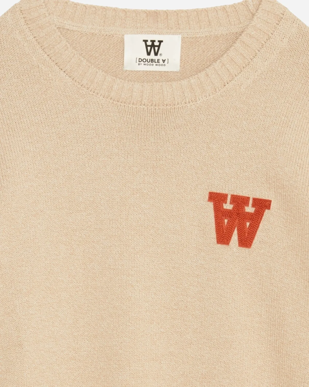 Tay AA CS Patch Melange Jumper - Oyster