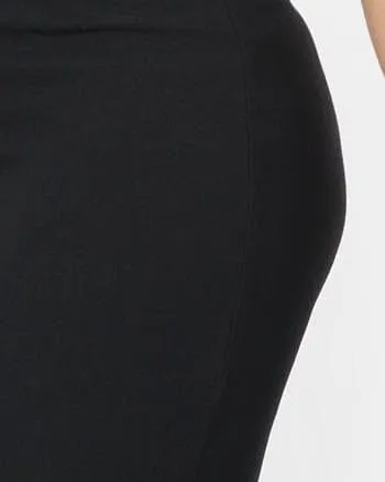 Unique Vintage Ivory & Black Button Front Wiggle Dress | White. Black