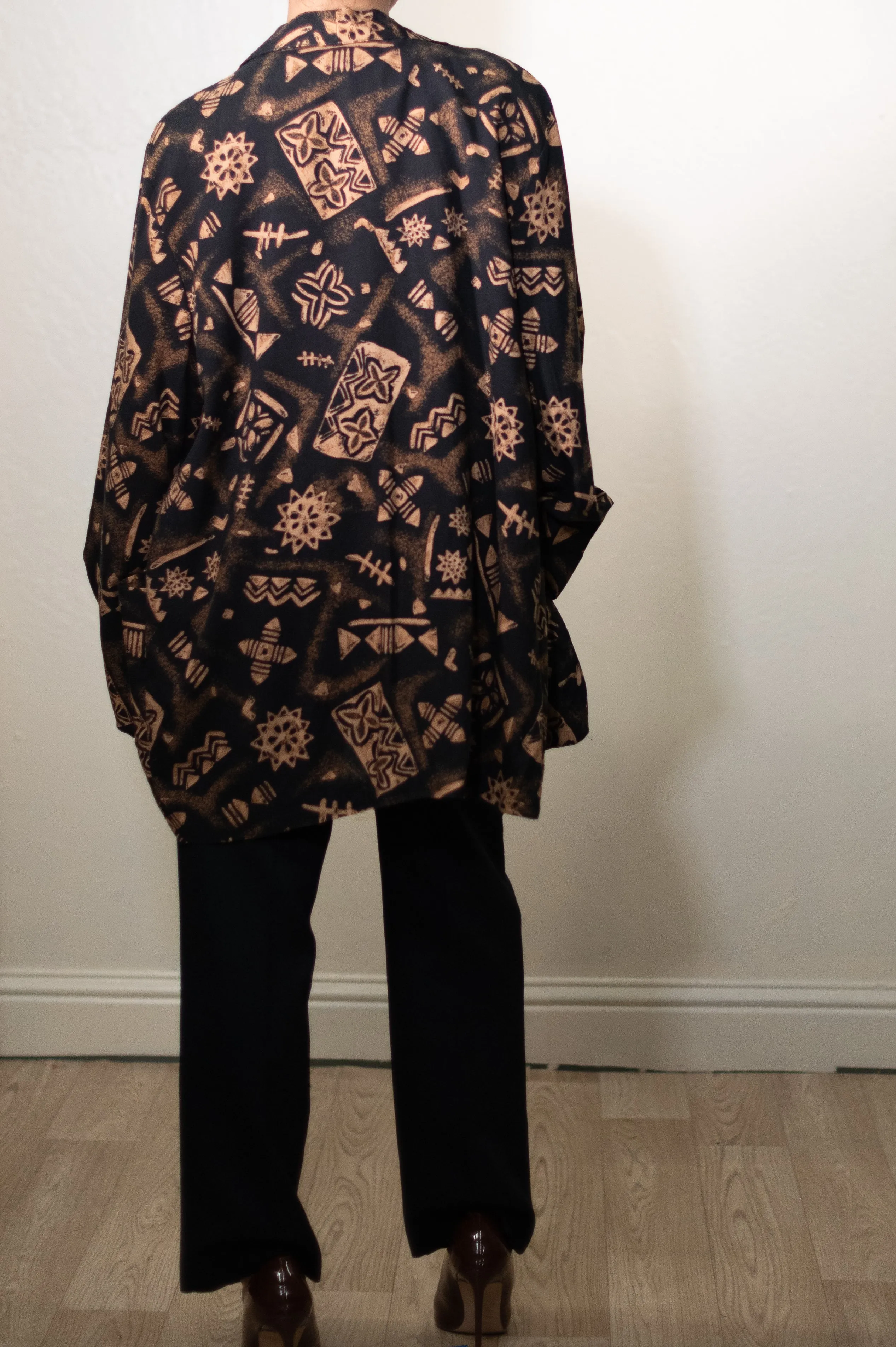 Vintage 90s Abstract Print Jacket