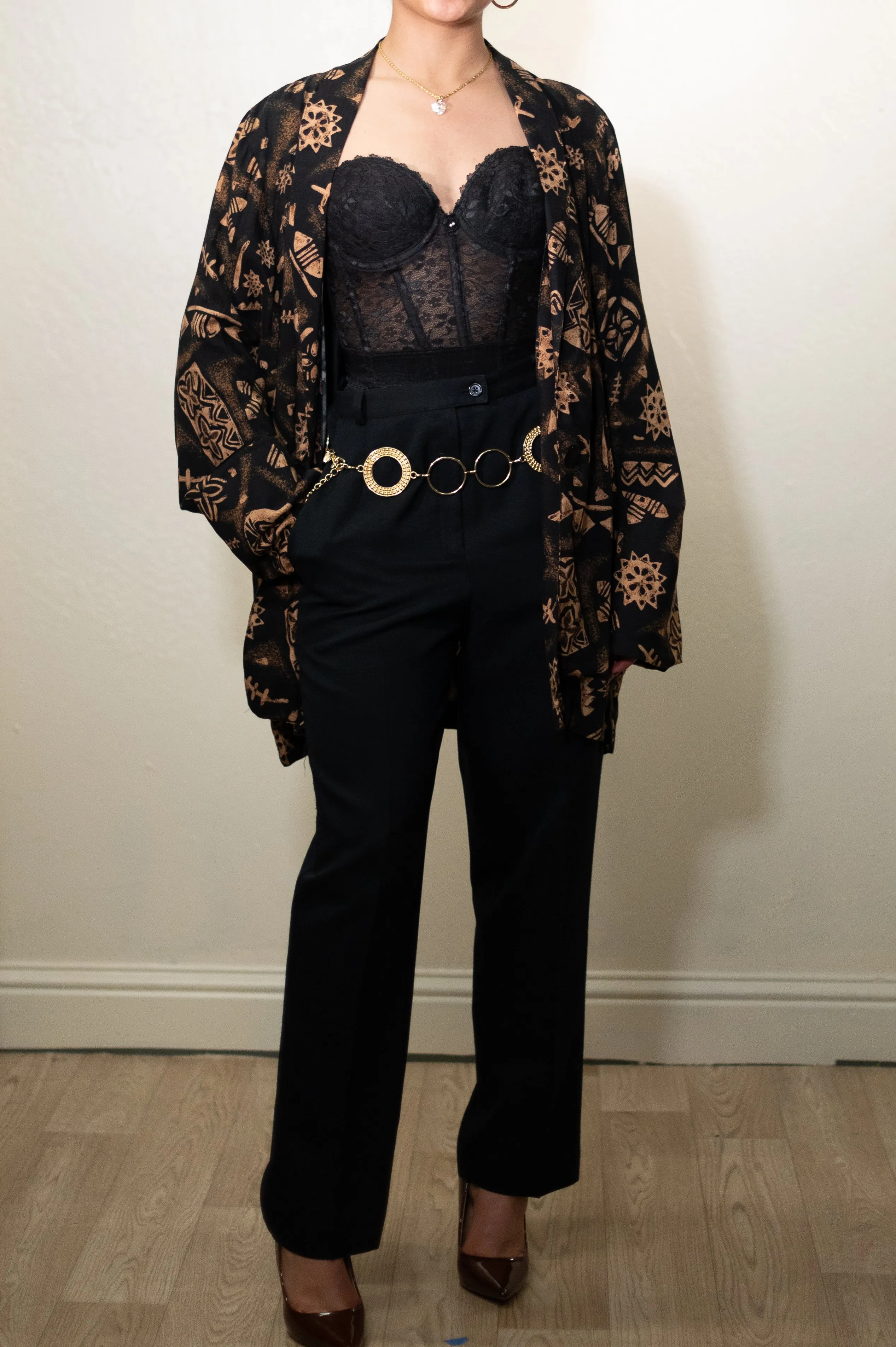 Vintage 90s Abstract Print Jacket