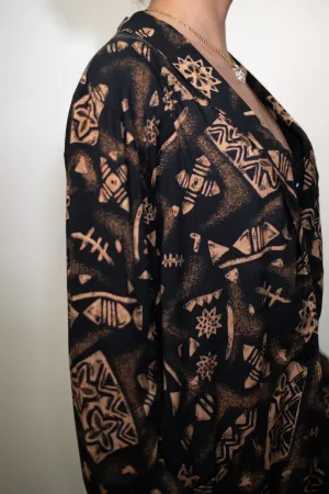 Vintage 90s Abstract Print Jacket