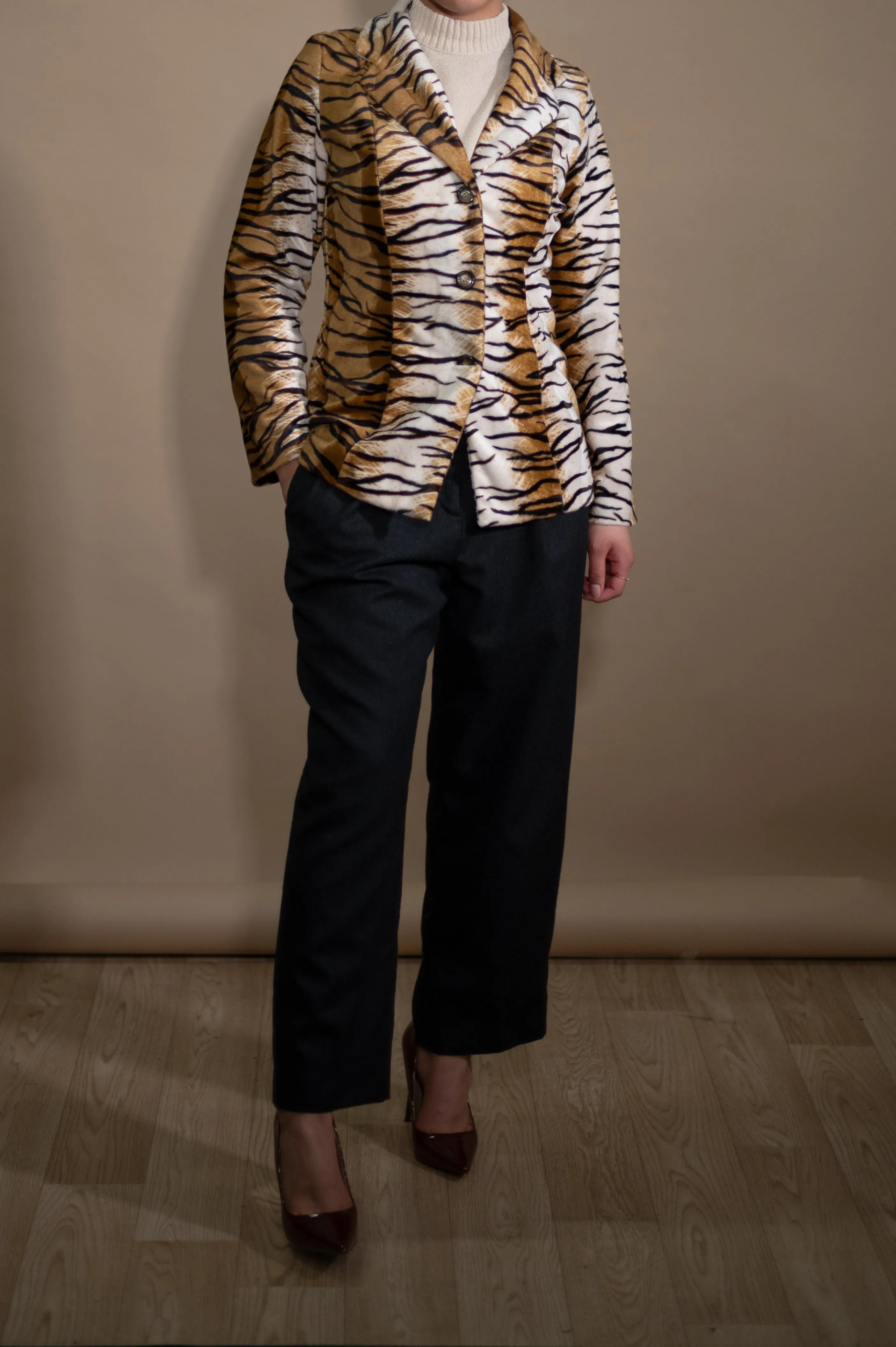 Vintage 90s Animal Print Jacket