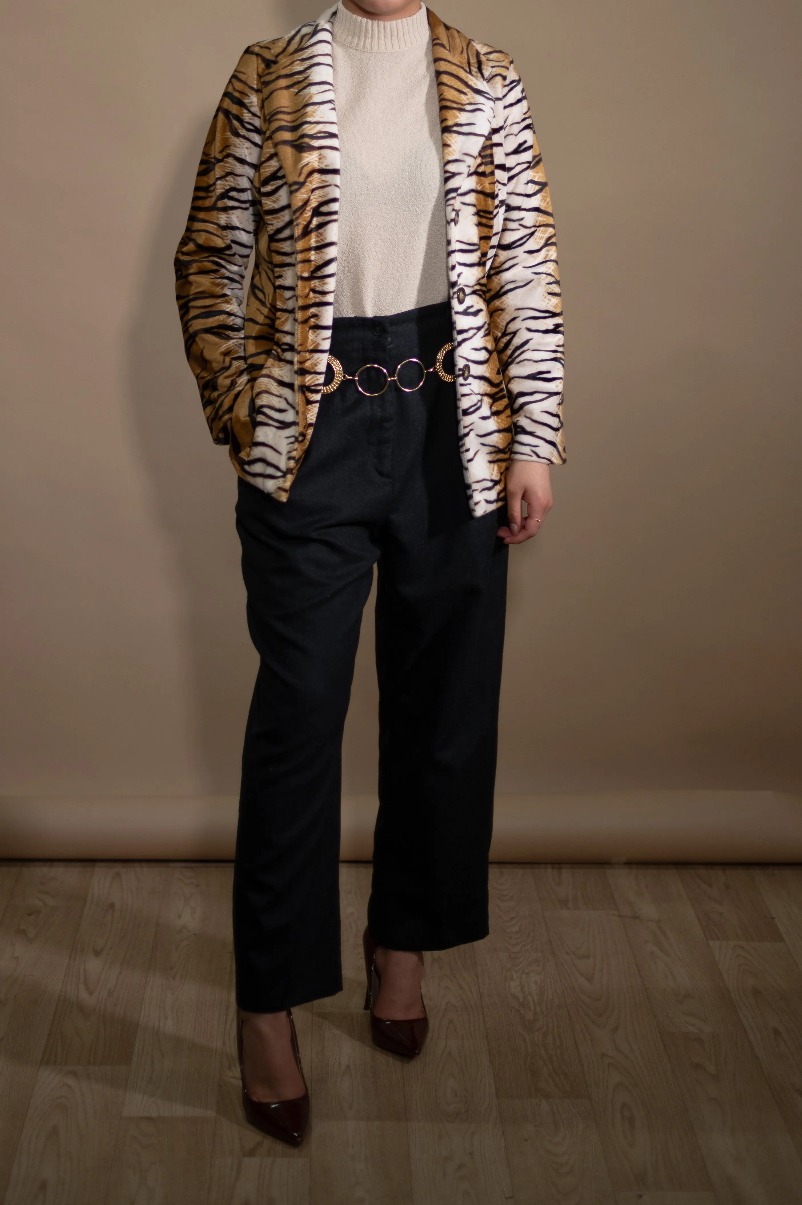 Vintage 90s Animal Print Jacket