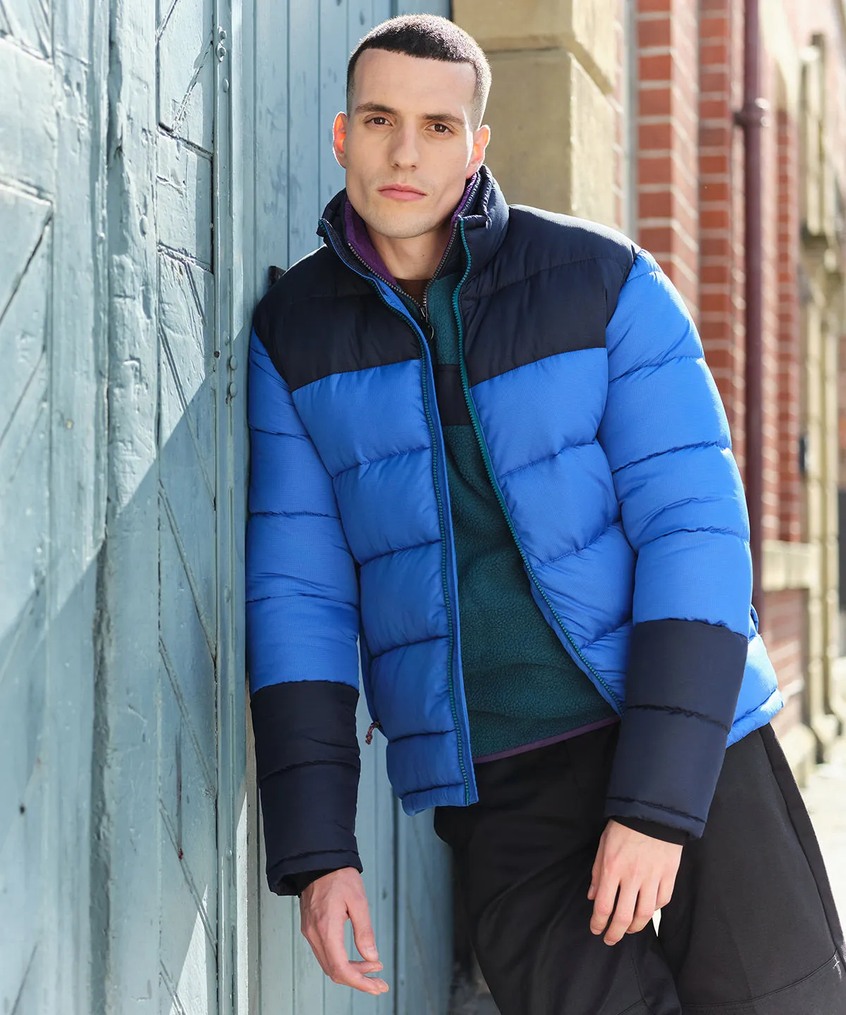 Vintage puffer jacket | Solar/Black