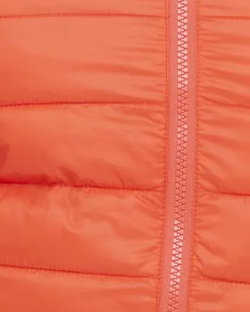 Women's Plus Size - YOHO | Vegan Down Lightweight Packable Puffer Jacket & Bag | Tangerine